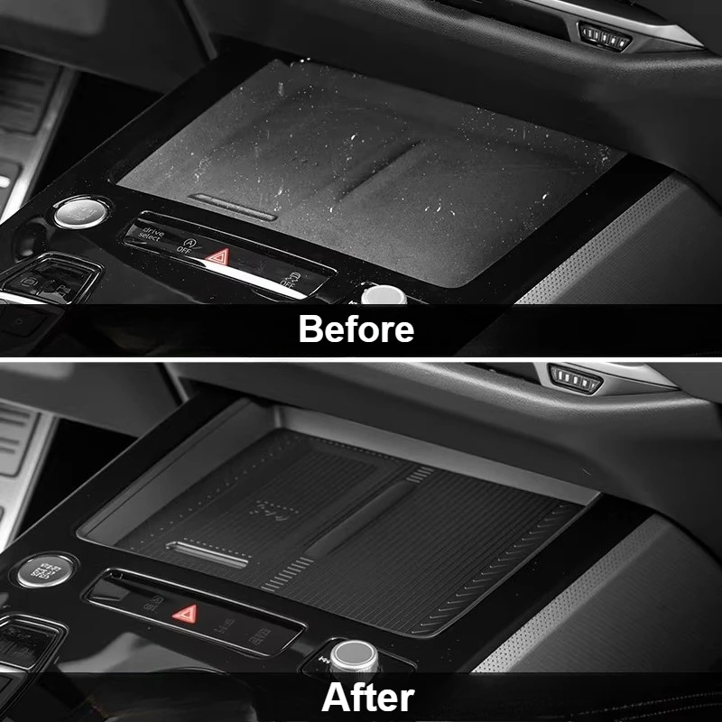 

Car Central Control Wireless Charging Panel Silicone Pad Anti-Slip Protection Mats Interior Accessories For Audi A5L 2025 2026