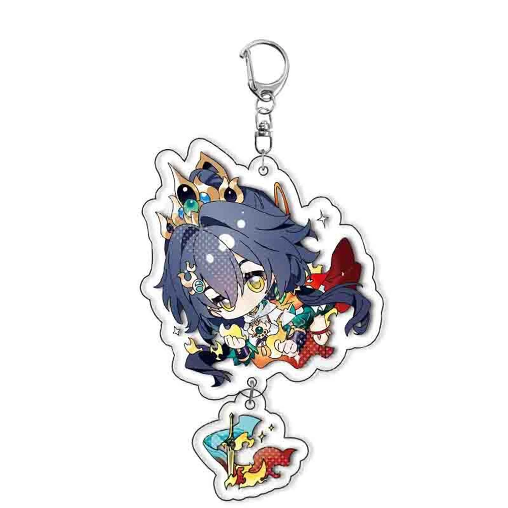 Game Honkai Star Rail March 7th Jade Boothill Yunli Jiao Qiu Cosplay Costume Key Pendant Props Acrylic Keychain Keyring