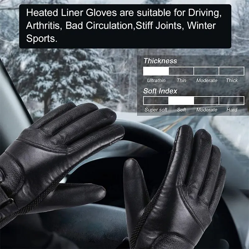 Gants chauffants électriques pour moto, sans batterie, USB, chauffe-mains, écran tactile thermique, gants de vélo imperméables, hiver