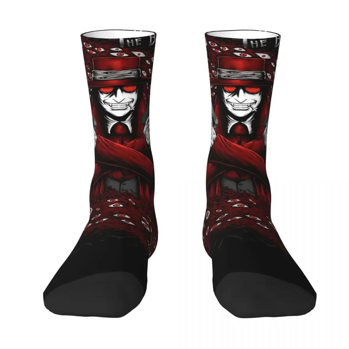 Alucard Hellsing Manga Socks Harajuku Super Soft Stockings All Season Long Socks Accessories for Man's Woman's Gifts