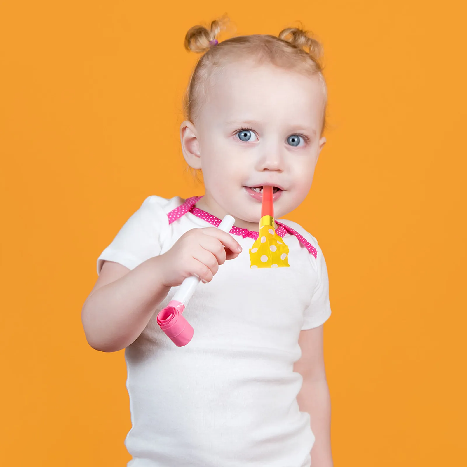 40 Piezas de Silbatos Vibrantes de Colores Caramelo para Fiestas, Bocinas de Aire para Cumpleaños Infantiles, Silbatos Festivos para Fiestas