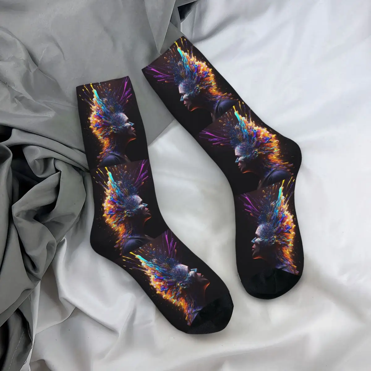 

Mental Health Matters Socks Harajuku Sweat Absorbing Stockings All Season Long Socks Accessories for Unisex Birthday Present