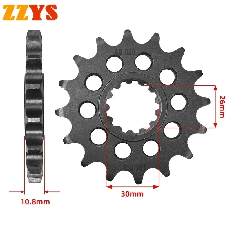 530 16T 16 Tooth Front Sprocket Gear Staring Wheels Cam For Yamaha XJR1200 XJR 1200 1300 XJR1200R XJR1200S XJR1200SP XJR1300 5EA