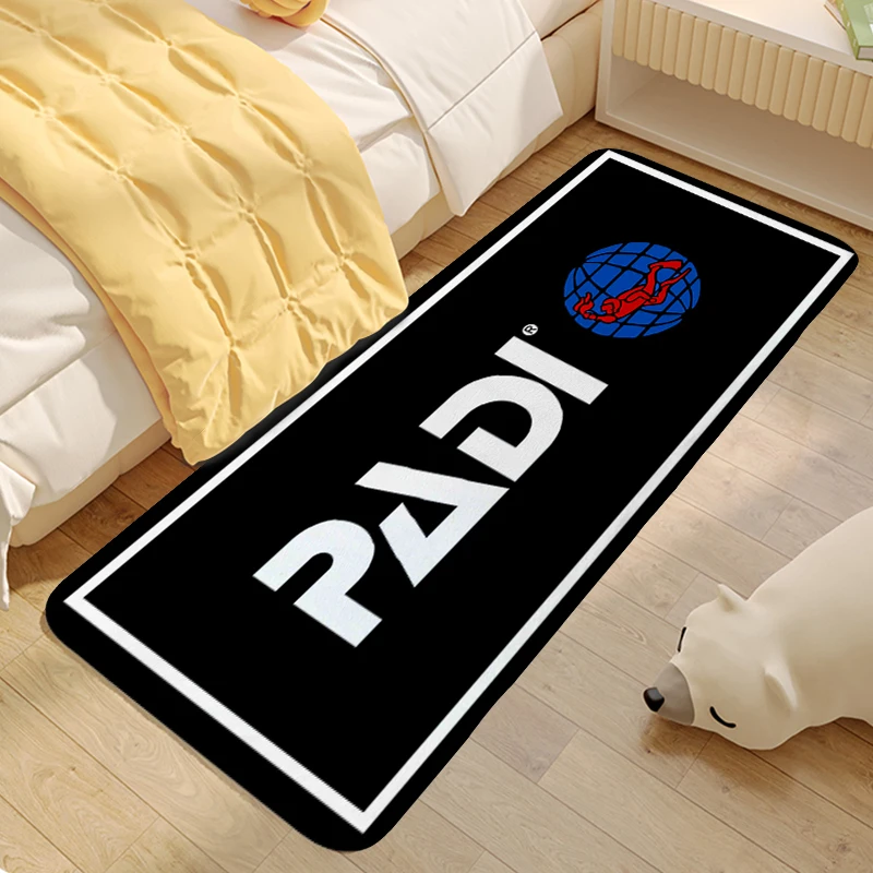 Bedroom Floor Carpet P-Padi Room Decorating Items Custom Washable Non-slip Kitchen Living Room Rug Soft Doormat Entrance Door