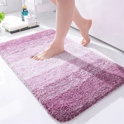 OLANLY Bathroom Rug Mat Extra Soft Thick Absorbent Luxury Microfiber Bath Rugs Non-Slip Plush Carpet Bath Mats For Floor Shower