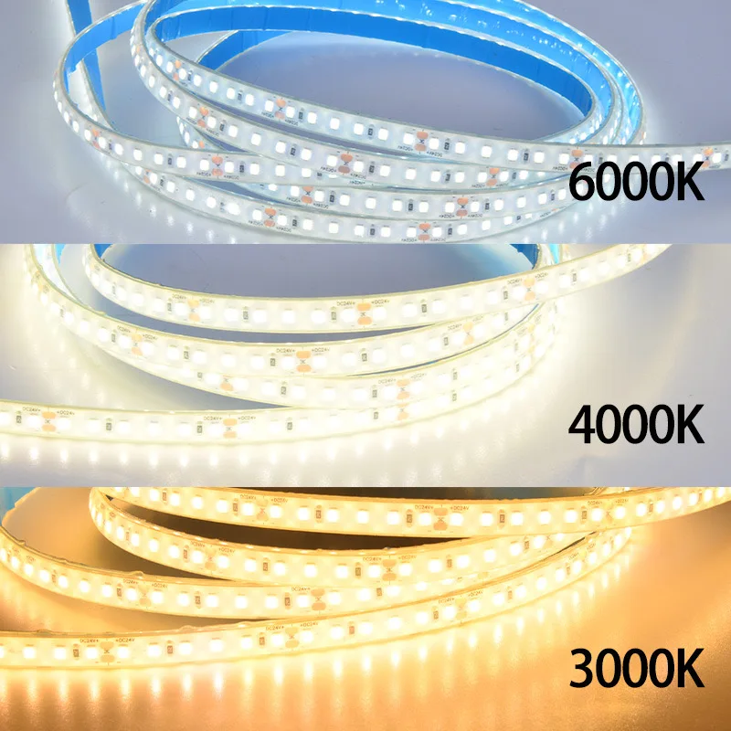 24V Underwater LED Strip Waterproof IP68 Pool Light Aquarium Outdoor Rainproof LED Tape Cool White 6500K Nature White 4000K RGB