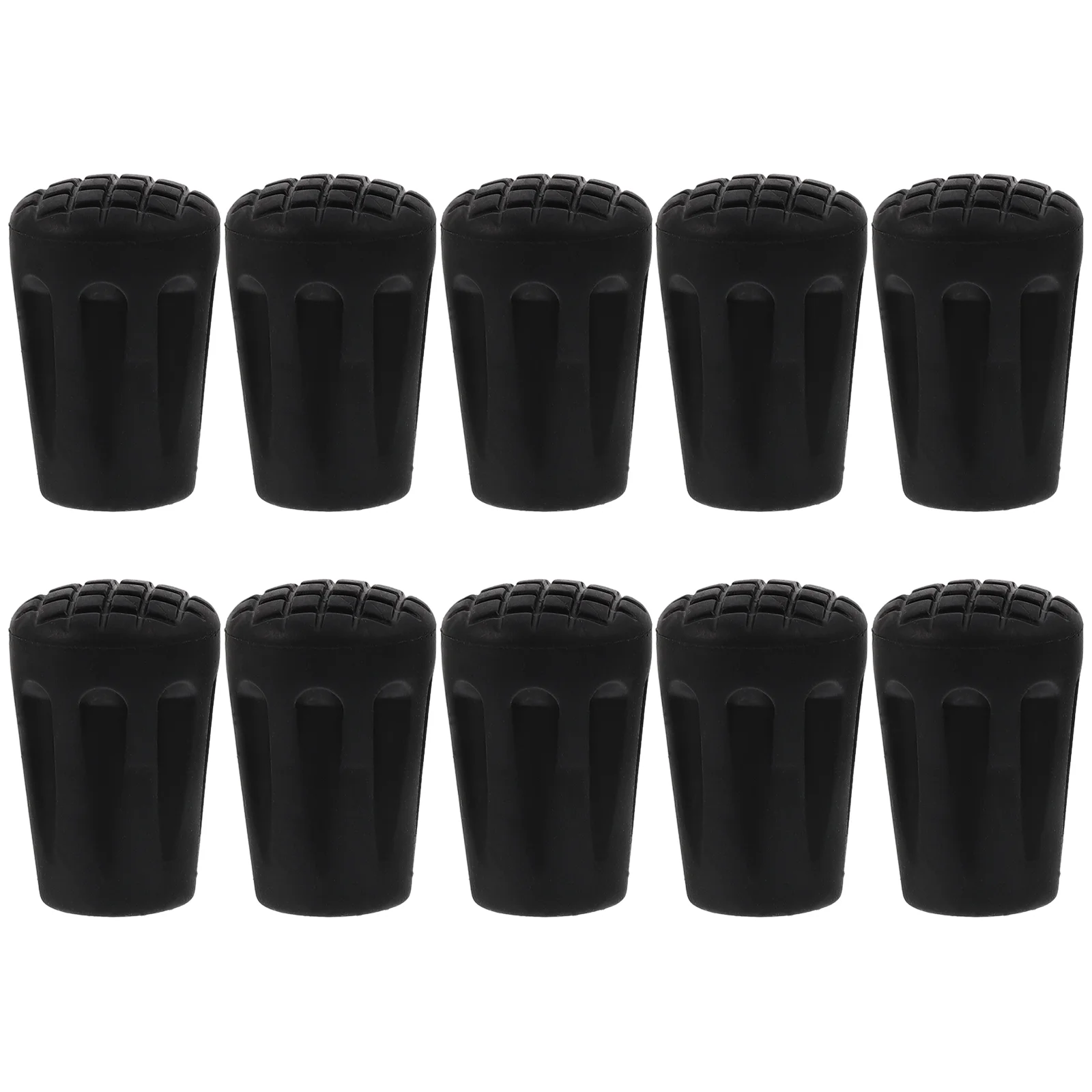 10 Pcs Rubber Pole Tip Replacement Cane Foot Pads Trekking Hiking Walking Stick Floor Mat Crutch Feet Whelping