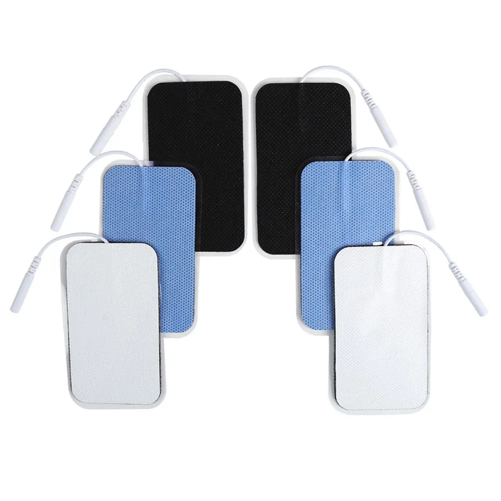 10pcs Replacement Reusable Electrode Pad Tens Machines Conductive Gel Pulse Massage for Muscle Stimulator Tens Massager Pads