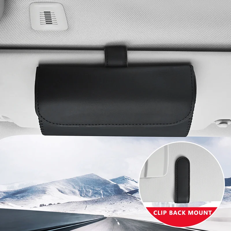 

Glasses Holder Magnetic Car Visor Glasses Case Organiser Sunglasses Case Sun Visor Car Glasses Holder Car Interior Accessories