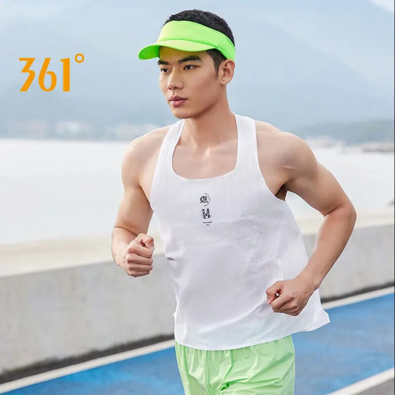 361 Degrees Men\'s Sports Vest Summer Running Marathon Quick-drying Fitness Breathable Sleeveless Basketball Shirt 652422504