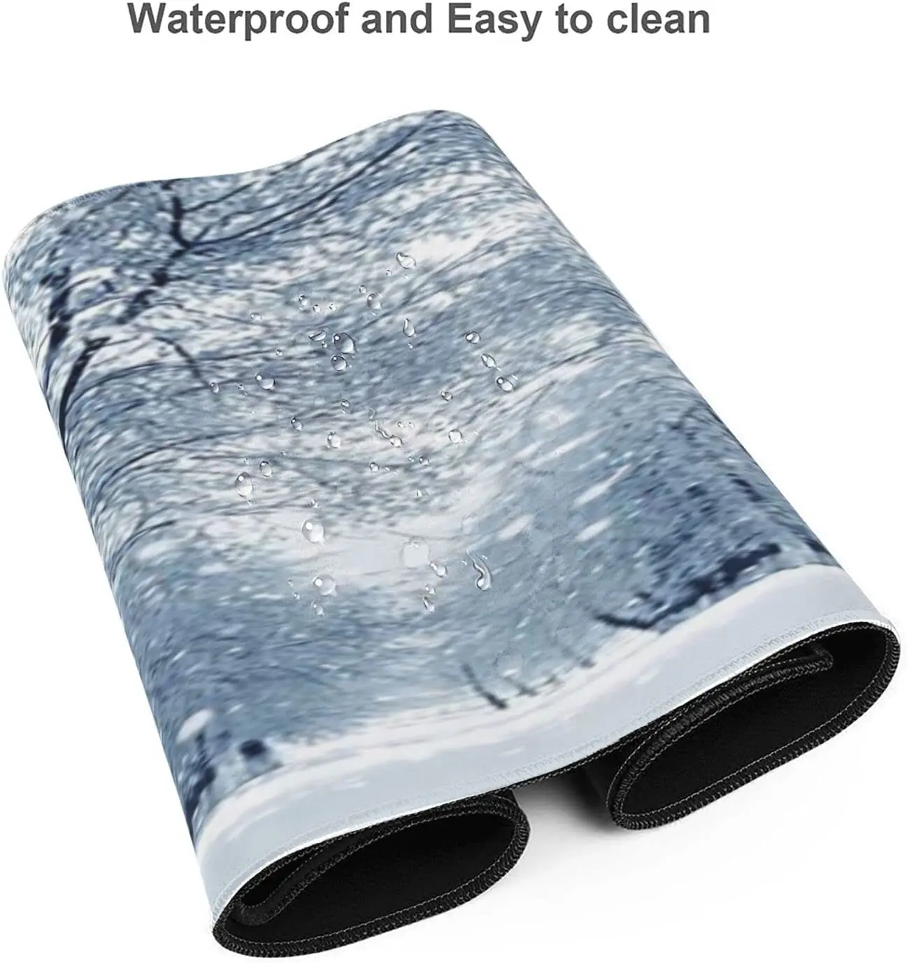 Large Mouse Pad Winter Scenery Frosty Trees Extended Gaming Mouse Pad 31.5 X 11.8 Keyboard Mouse Mat Desk Pad