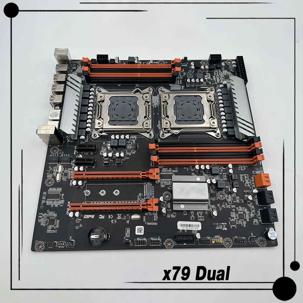 

x79 Dual For Jingsha Desktop Motherboard 2011 Pin Studio Game Multi-open Computer Xeon E5 2680 V2 Perfect Tested