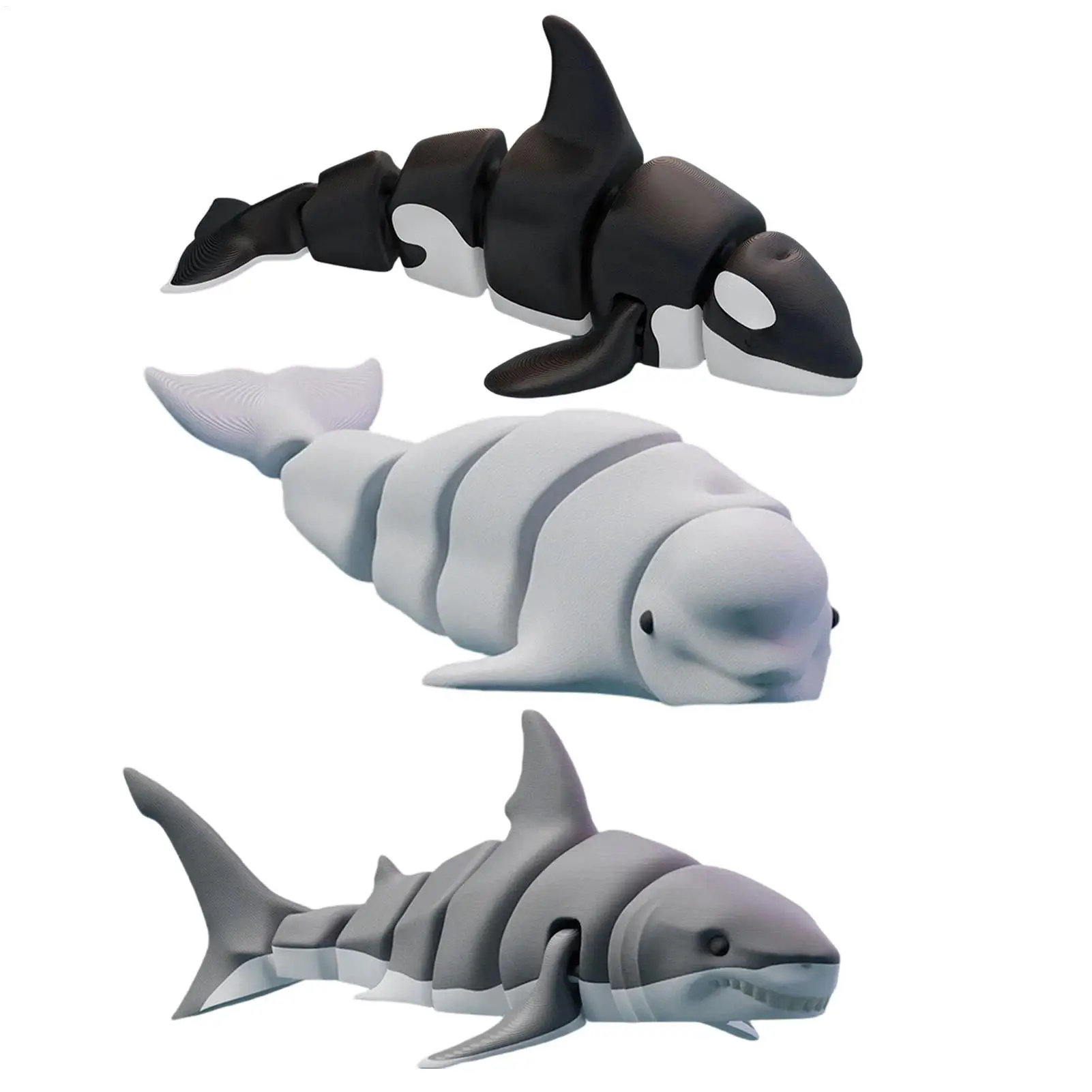3D Printed Articulated Animal Figurine Poseable Fidget Toy Desk Decor & Stocking Stuffer Perfect Gift For Adults Kids, Boys Girl