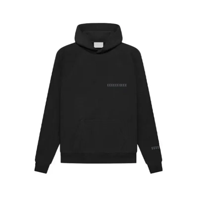 FW21 العلامة التجارية الفاخرة الخريف الشتاء هوديي مع صفين من الشعارات الحروف على الصدر أعلى جودة عالية الشارع سوبر كبير هوديي مجموعة