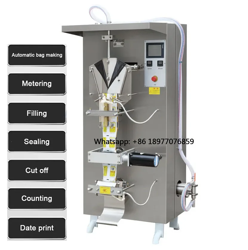 Best Value Auto Liquid Milk Filling And Sealing Packing Machine Water Sachet Packaging Machine With Assembly Line Small Bus