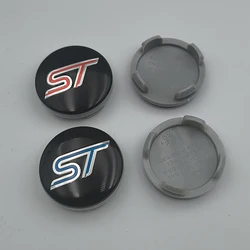 4PCS Blue Red 54mm ST Wheel Center Caps Cover Car Emblem Badge ST Logo Hub Caps Accessories