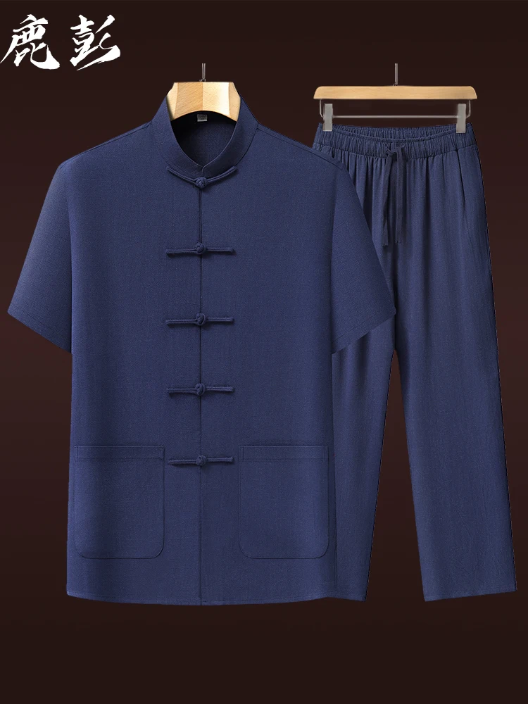 nouvelle-collection-2025-–-tenue-traditionnelle-chinoise-pour-homme-qipao-en-coton-et-lin-a-manches-courtes-ideal-pour-l'ete-style-decontracte-pour-les-hommes-d'age-mur-et-seniors