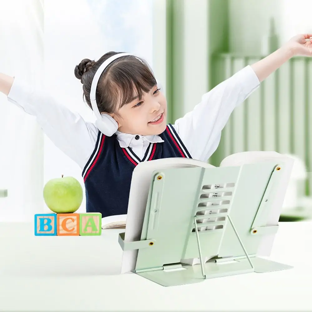 High-quality Metal Book Reading Stand Multicolour Foldable Documents Holder Adjustable Foldable Support Rack Paintings