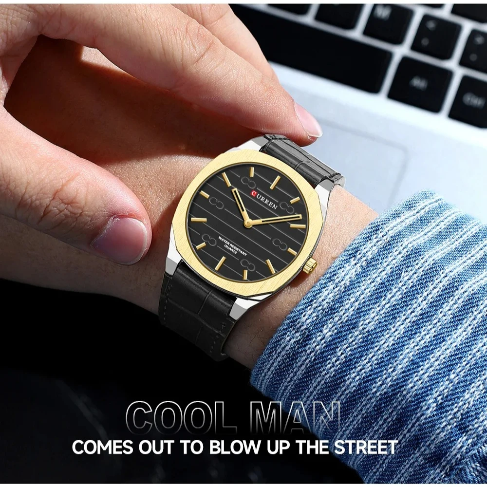 CURREN 8480 New Fashion Mens Watches Brand Luxury Sport Waterproof Simple Ultra-Thin Watches Men Quartz Clock Relogio Masculino