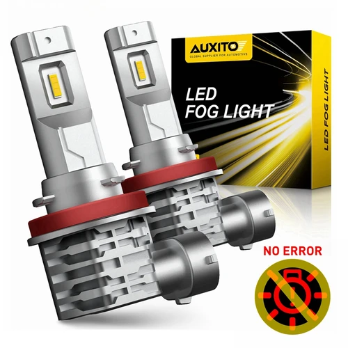 AUXITO 2x H11 H16JP H10 H8 luz antiniebla LED Canbus sin Error HB3 HB4 9005 9006 bombilla coche DRL lámpara de circulación diurna 2000LM 6500K 3000K