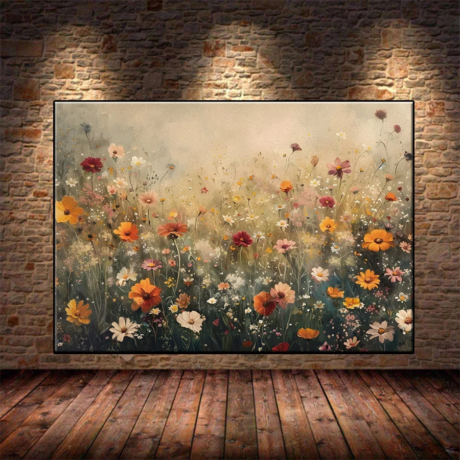5D-Diamant-Malerei-Set, neue Vintage-Kunst, Landschaft, Blumen, Wildblumen, voller Diamanten, DIY-Kunsthandwerk, Zuhause, Erwachsene, Dekoration, Geschenk