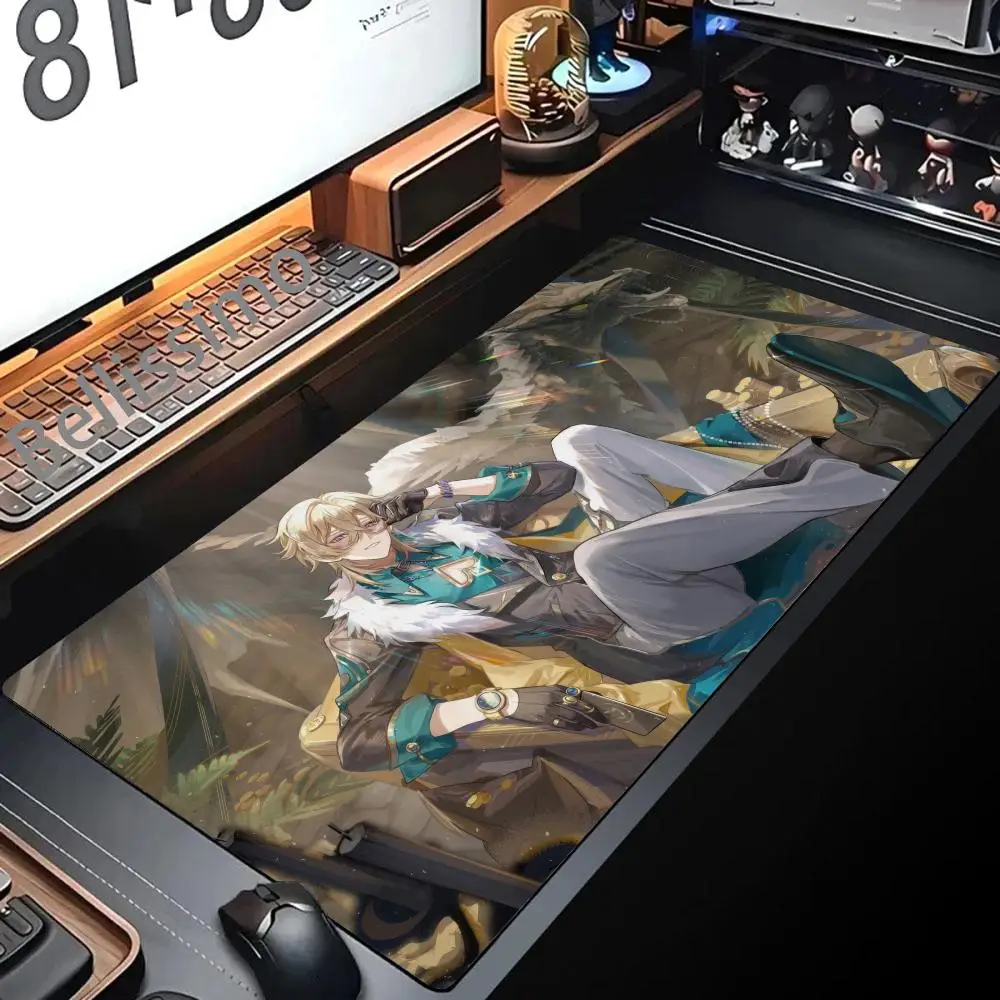 

Honkai Star Rail Aventurine Mousepad Mouse Mat Desk Mat With Pad Gaming Accessories Prime Gaming XXL Keyboard Pad Padding Mat