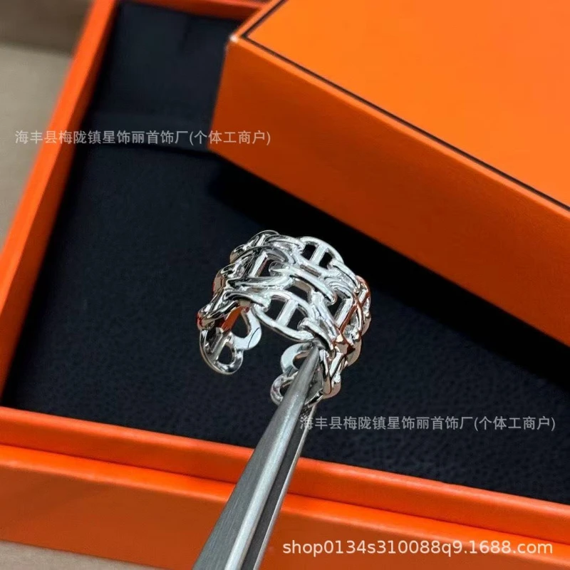 Diaper Bag European and American New Product Bare Body Three-layer Hollow Pig Nose Ring Opening Average Size Temperament Jewelry