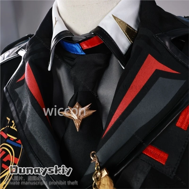 Anime Game Love And Deepspace Cosplay Heroine Caleb Xia Yizhou Costume Air Captain Punk Uniform Long Wigs Girls Woman Customized