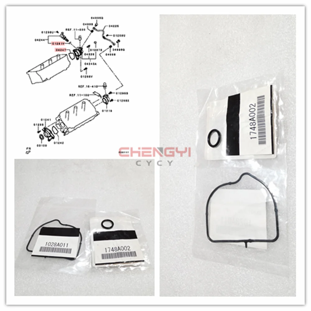 

Exhaust Gas Return Device Valve Oil Control Valve O-Ring Sealing Rubber Ring For Pajero Montero DK4A V87W V97W 1028A011 1748A002