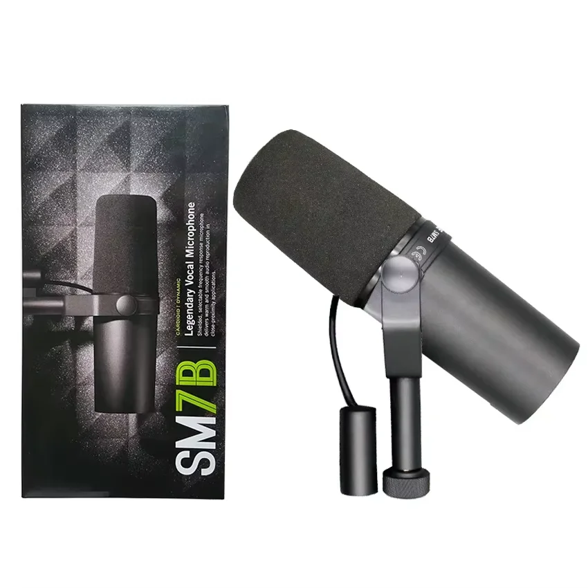 New SM7B Professional Dynamic Cardioid Microphone For Live Vocals Recording Performance Studio Selectable Frequency Response Mic