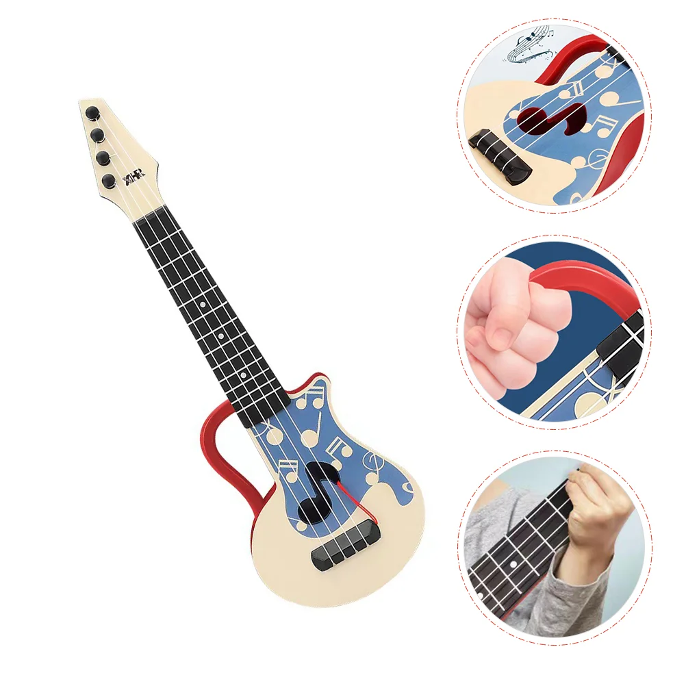 

Dedicated Children's Guitar Toddler Educational Toys for Toddlers Plastic Beginner Kids Articifical Ukulele