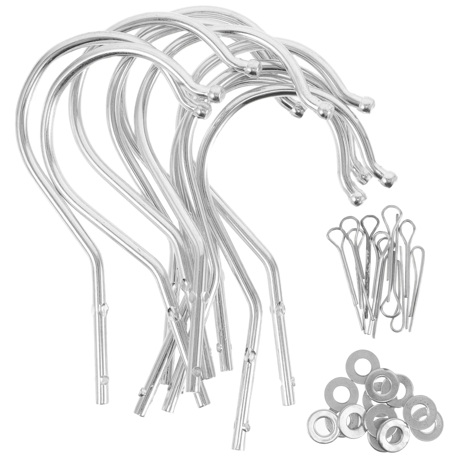 

10pcs Metal Hooks Replacement Hook for Mannequin Hanger Closet Clothes Connector Display Organizer Coat Hanger Hooks