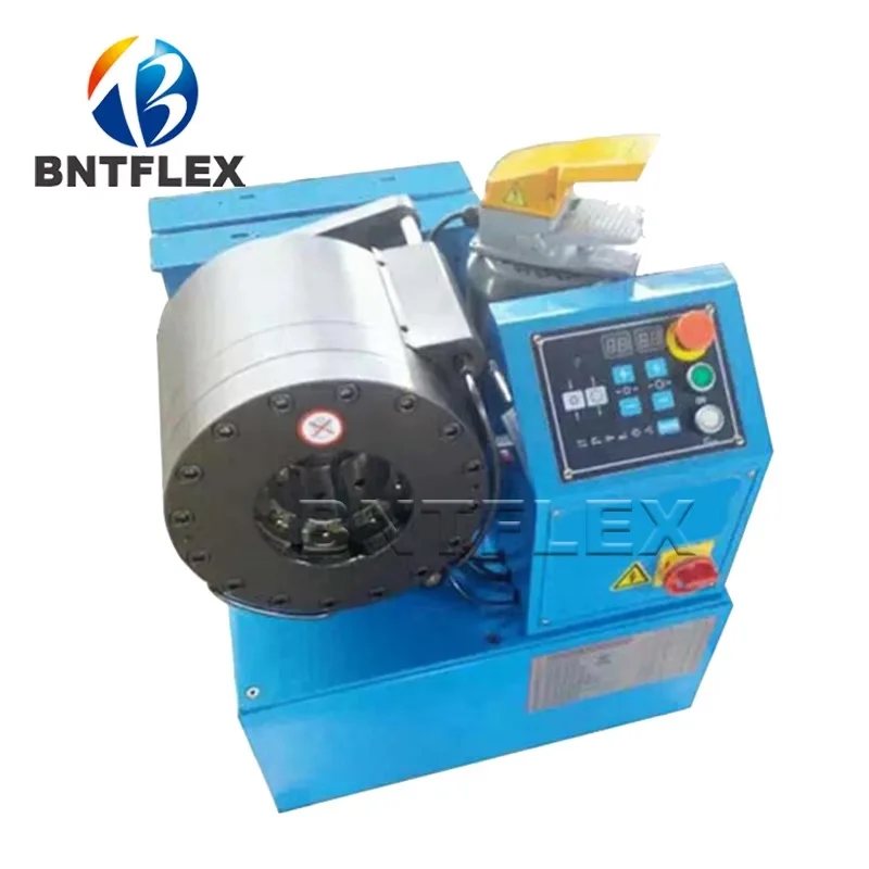 2 Inch 6 Wires Single Phase 220v BNT-32D Digital Excavator Hydraulic Hose Crimping Machine With Quick Change Tool And Dies Base