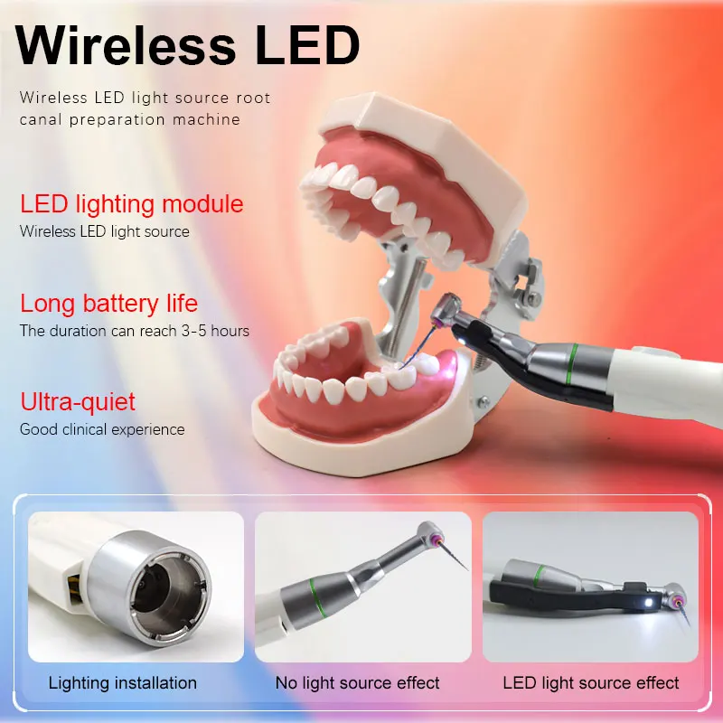 Motor endodóntico inalámbrico para odontología, instrumento endodóntico con LED, localizador de ápice de Canal radicular, 174-A, 9 programas