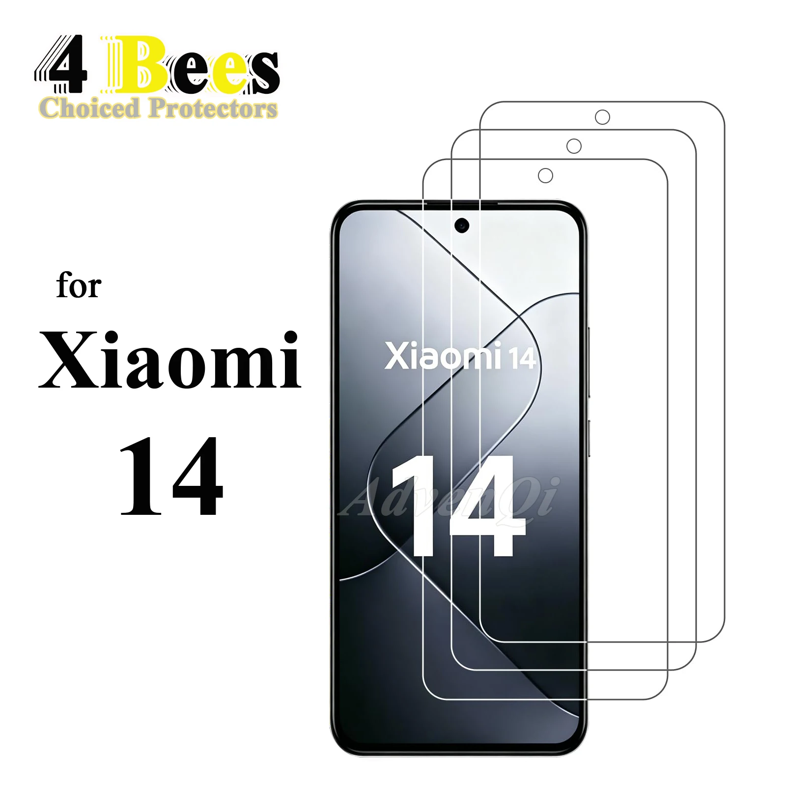 1–4 Stück gehärtetes Glas für XIAOMI 14 Displayschutzfolie, schützende Mica-Kristall-Anti-Kratz-Hülle, freundlich zu den Geräten