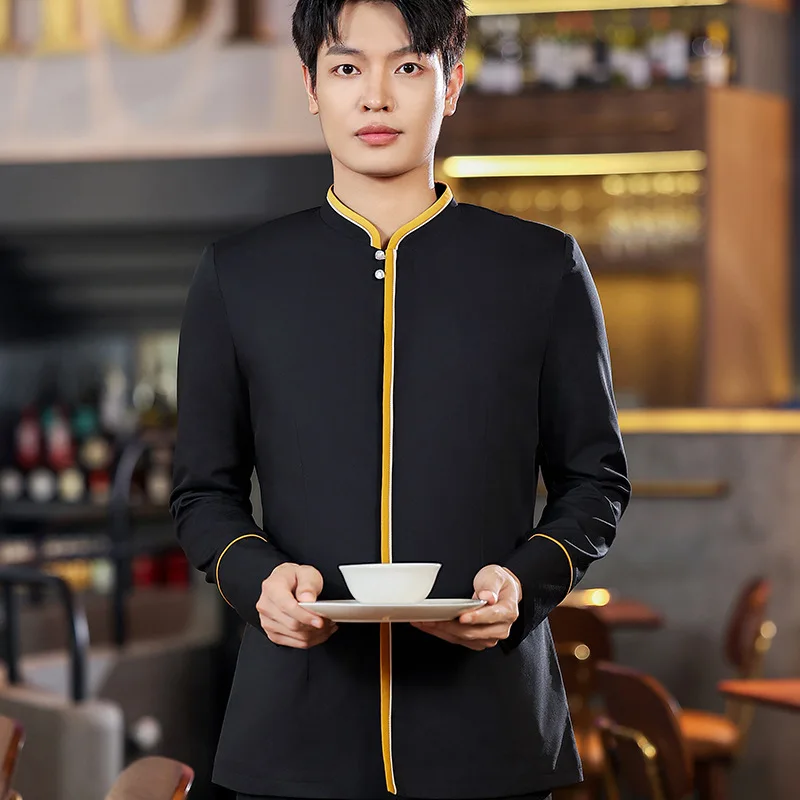 Chinese Stlye Restaurant Waitress Uniform Hotel Waiter Uniform Tea House Bamboo Kichen Workwear Food Service Staff Overalls