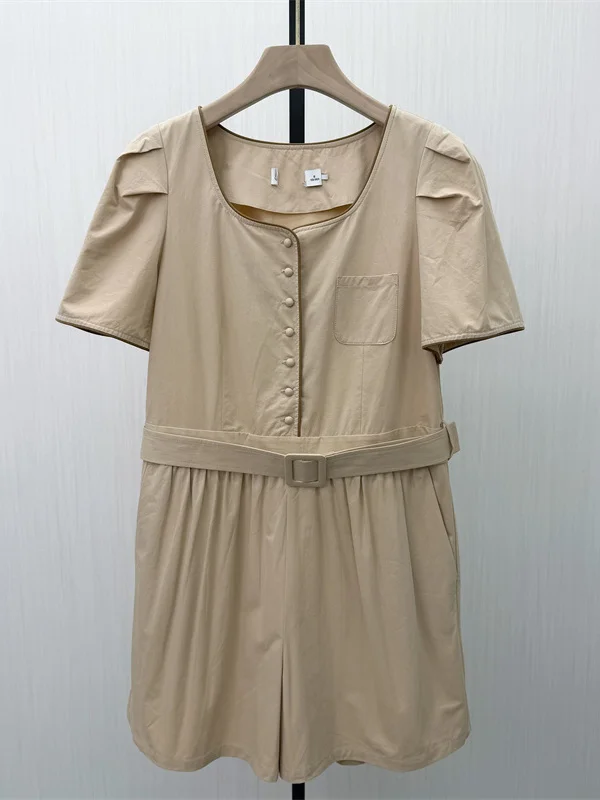 

Casual One-Piece Pantsuit Women's Small Size Loose Dr Pants Wide Leg orts High Waist Commute Sle Spring 2026 New Arrival