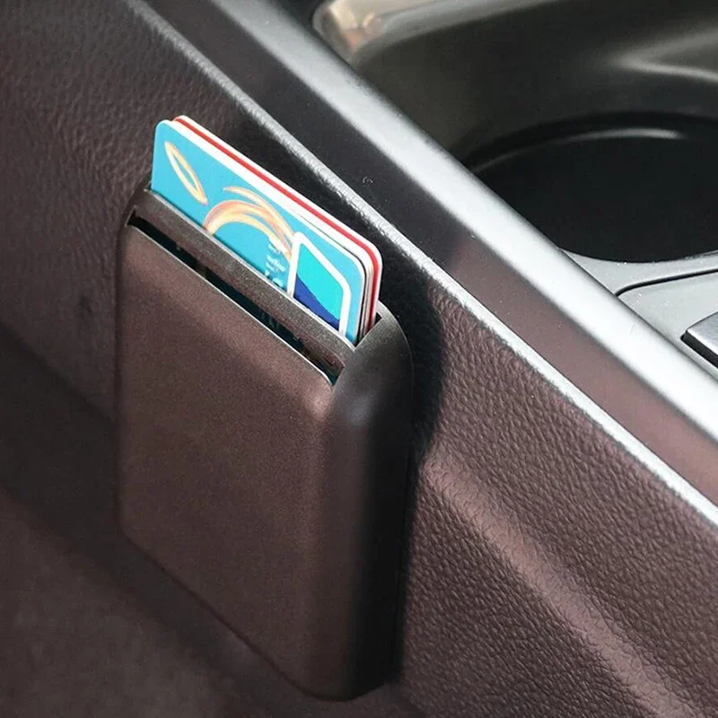 Multifunction Car Organizer Auto Seat Crevice Card Ticket Storage Box Bracket Stand Universal Car Accessories Interior 6.8x8.5cm image 3