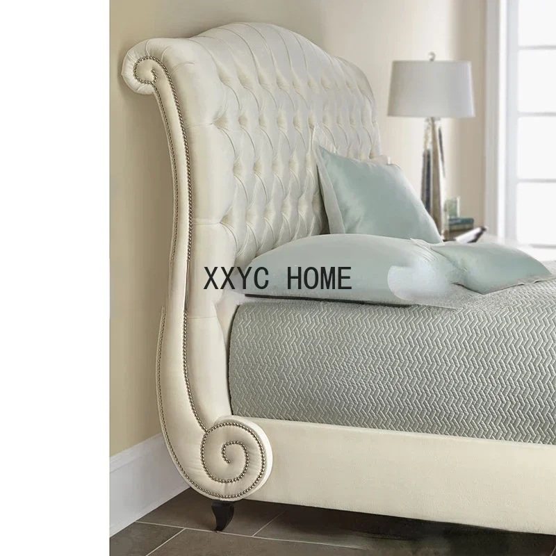 American Fabric Box, Bedroom 1.8 Mira Buckle Soft Bag Storage Bed Big Bed Marriage Bed