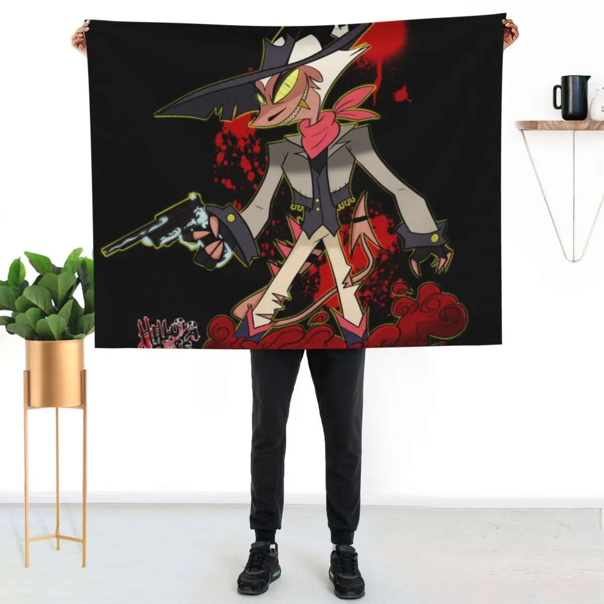 Striker-Helluva Boss Throw Blanket Beach for sofa Sofas Blankets For Baby Summer Beddings Hairys Blankets