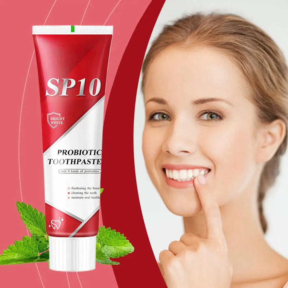 Sp-10 Probiotic Toothpaste Removing Plaque Stains Yellow Brighten Stains Breath Care Hygiene Oral Whiten Teeth Oral H D0t6