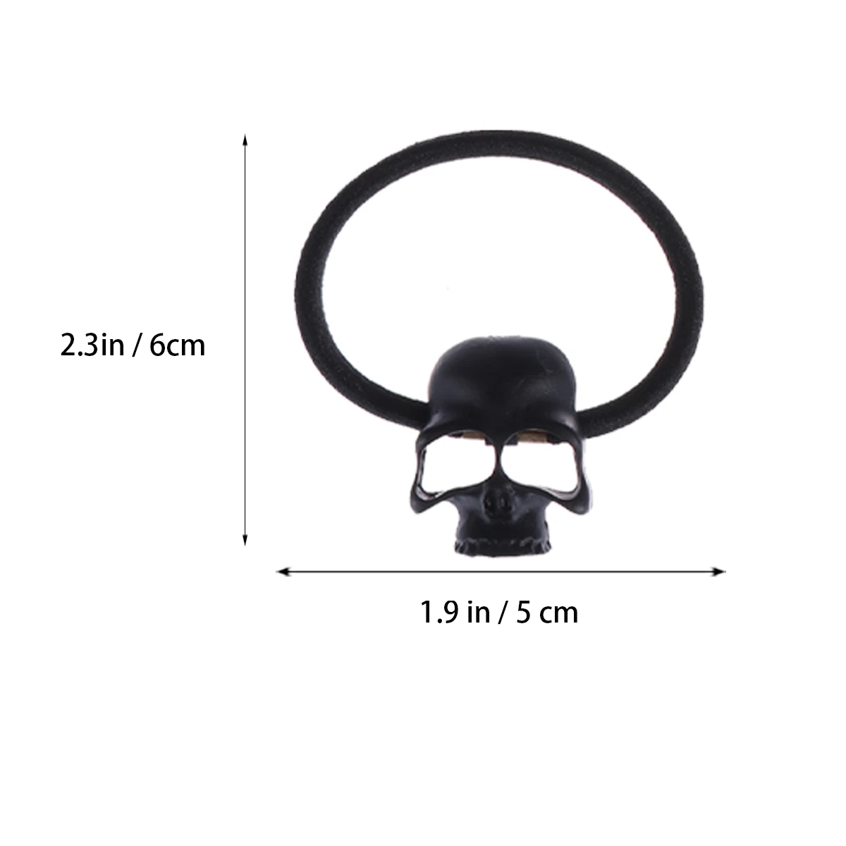 

4Pcs Metal Elastic Skull B Skull Accessories Hair B For Halloween Costume Hair Ties Women Girls Black Bronze