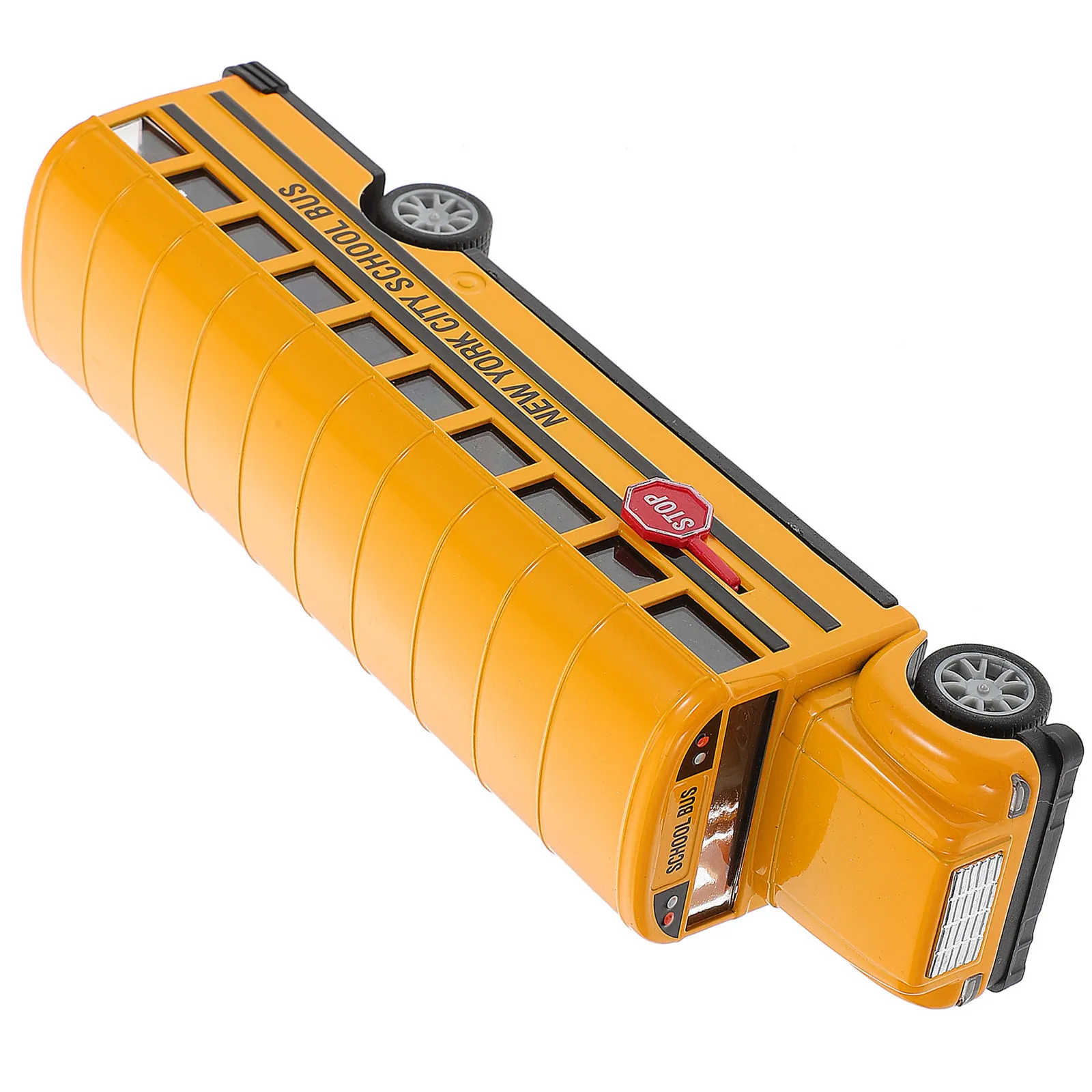 1Pcs Alloy Pull Back School Bus Vehicle Compact Size Lightweight Kids Car Pull Back Bus Educational Gift Fun Play