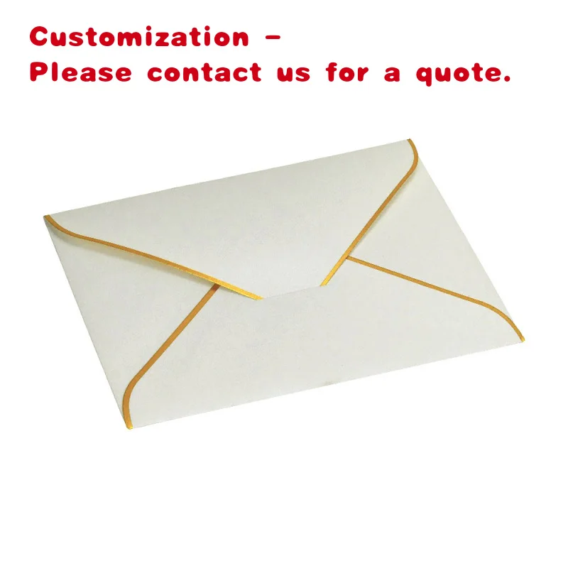 custom.Factory Supplier Handmade Foil Paper Wedding Invitations Envelopes New Wallet Envelope Gifts