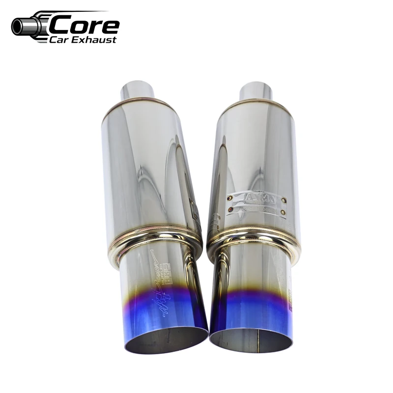 

HKS Universal High-Quality Stainless Steel Car Exhaust Pipe Muffler Tail Pipe with Interfaces 51/63/76MM Outlet 89mm End