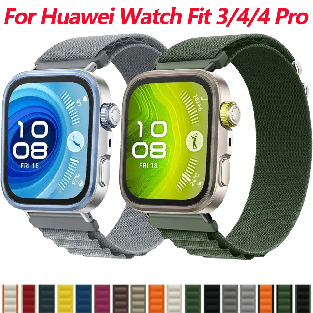 

Alpine Loop Band for Huawei Watch Fit 4 4 Pro 3 Nylon bracelet Breathable wristband for Huawei Watch Fit 4/Fit 4 Pro Accessories