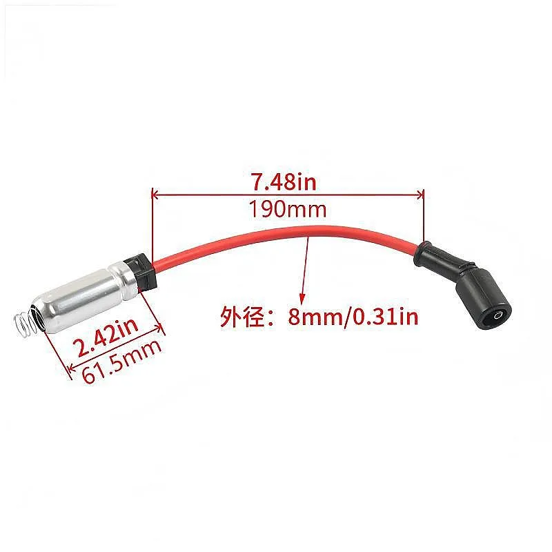 Direct Plug & Play 8Pcs Spark Plug Ignition Wires OE 48322R Perfect Matching Cable Replacement For All Chevy V8 Models