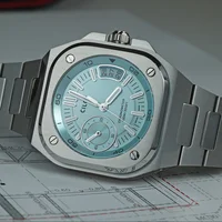 CILOA Nuevo reloj de cuarzo resistente al agua informal y de negocios de acero inoxidable para hombre