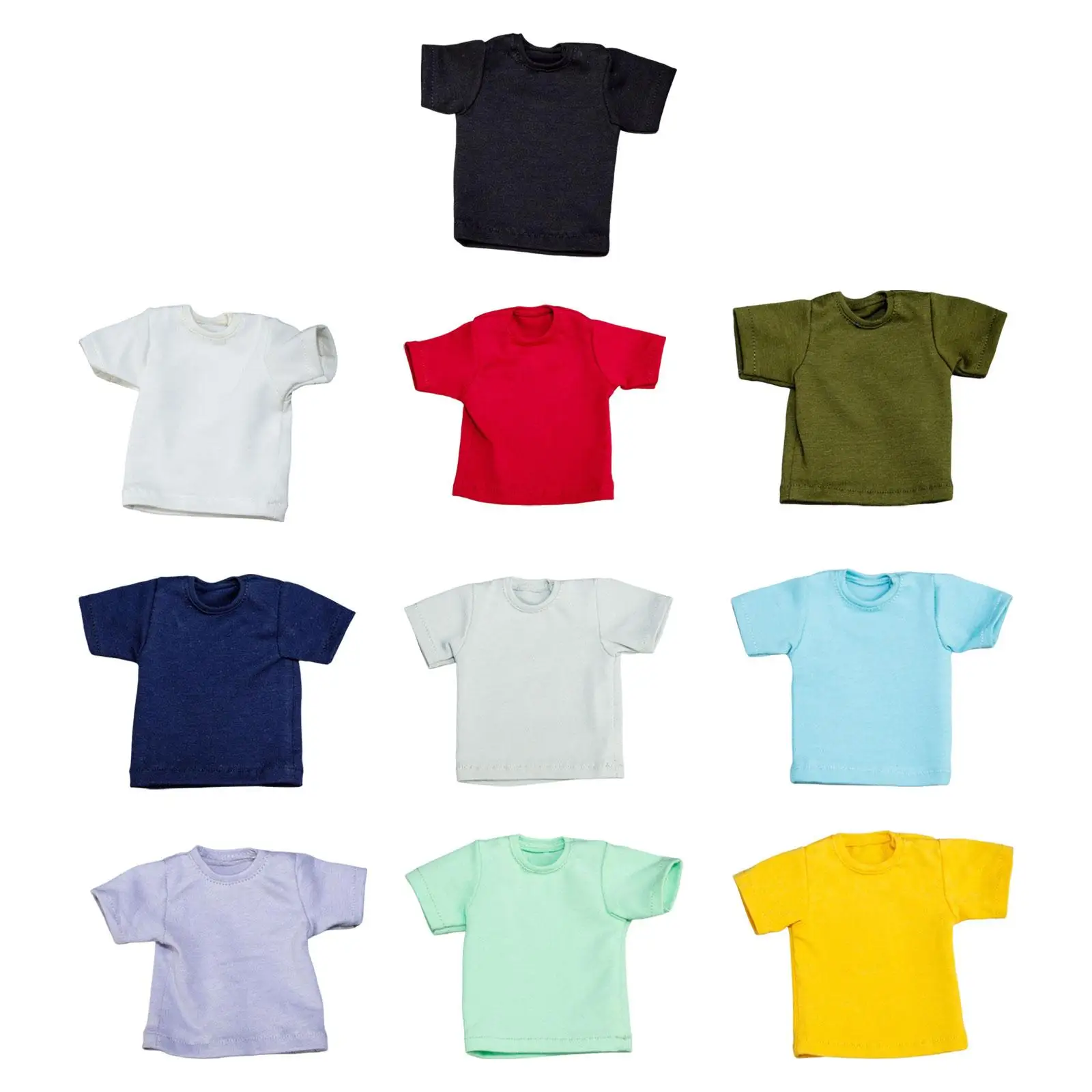 T-shirt l'inventaire à manches courtes pour hommes et femmes, vêtements de figurines, tenues, accessoires de figurines d'action à collectionner, 12 ", 1:6