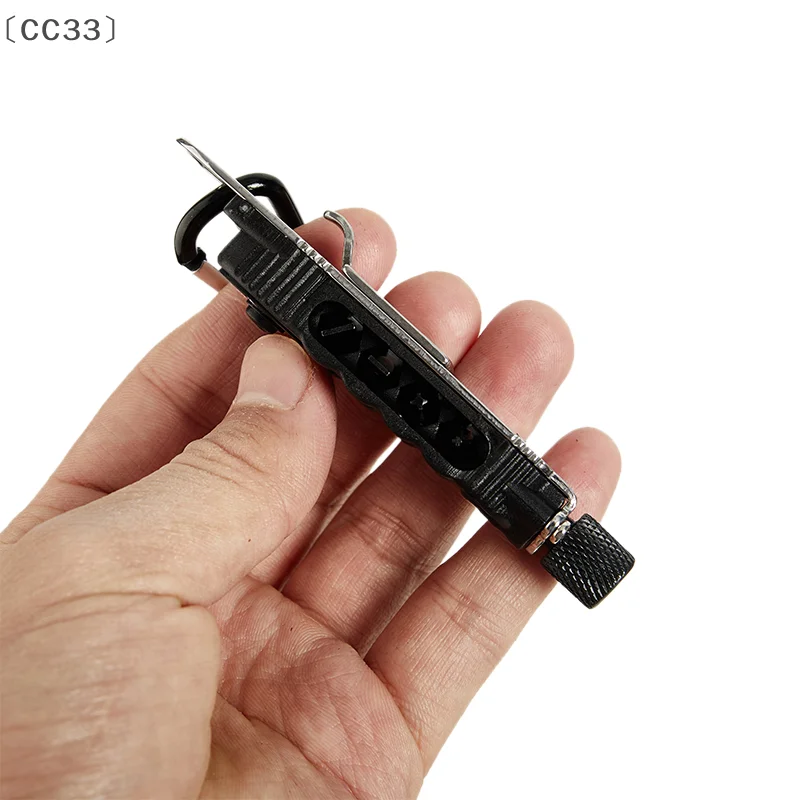 [CC33」 سلسلة مفاتيح صغيرة متعددة الوظائف EDC أدوات جيب محمولة من الفولاذ المقاوم للصدأ 1 قطعة {2025}